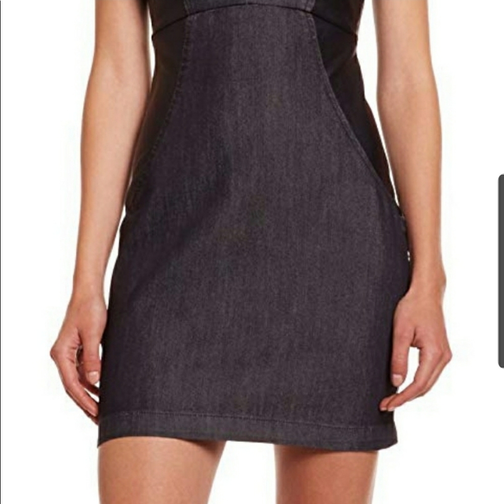 NWT BCBGeneration Strapless Denim Dress Sz M - Picture 2 of 7
